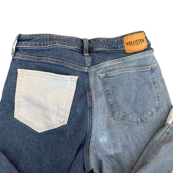 Hollister Women's Jeans Blue Size 29 9R Ultra High-Rise Mom Jean 3 Tone - Picture 5 of 13